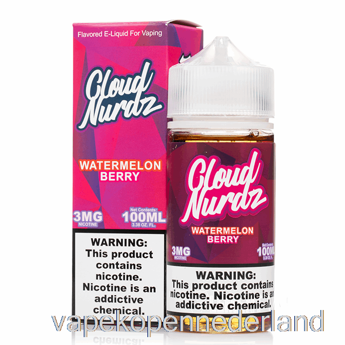 Elektronische Sigaret Vape Watermeloenbes - Cloud Nurdz - 100ml 0mg